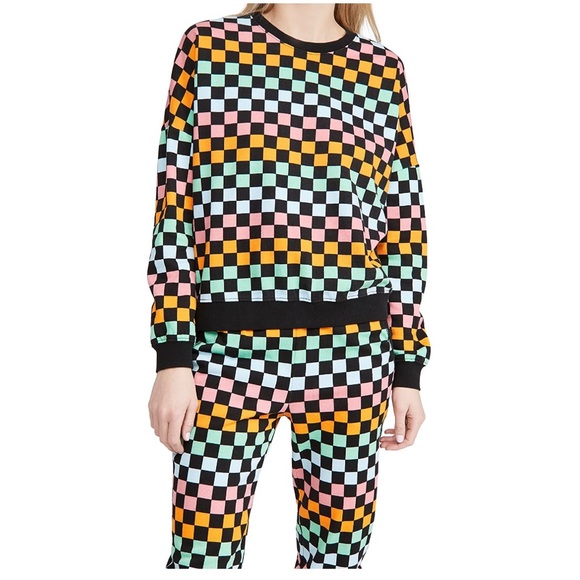 Flocked Check Sweatpants & Pullover from Shopbop - Picture 4 of 10